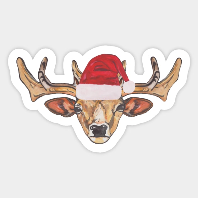 Xmas deer Sticker by deadblackpony